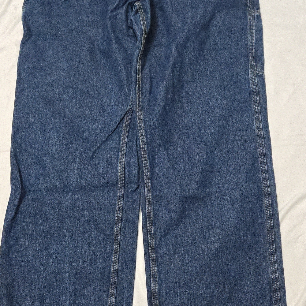 Carhartt Blue Denim with Orange Logo